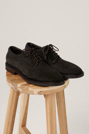 Flinders Derby Shoe - Chocolate Suede