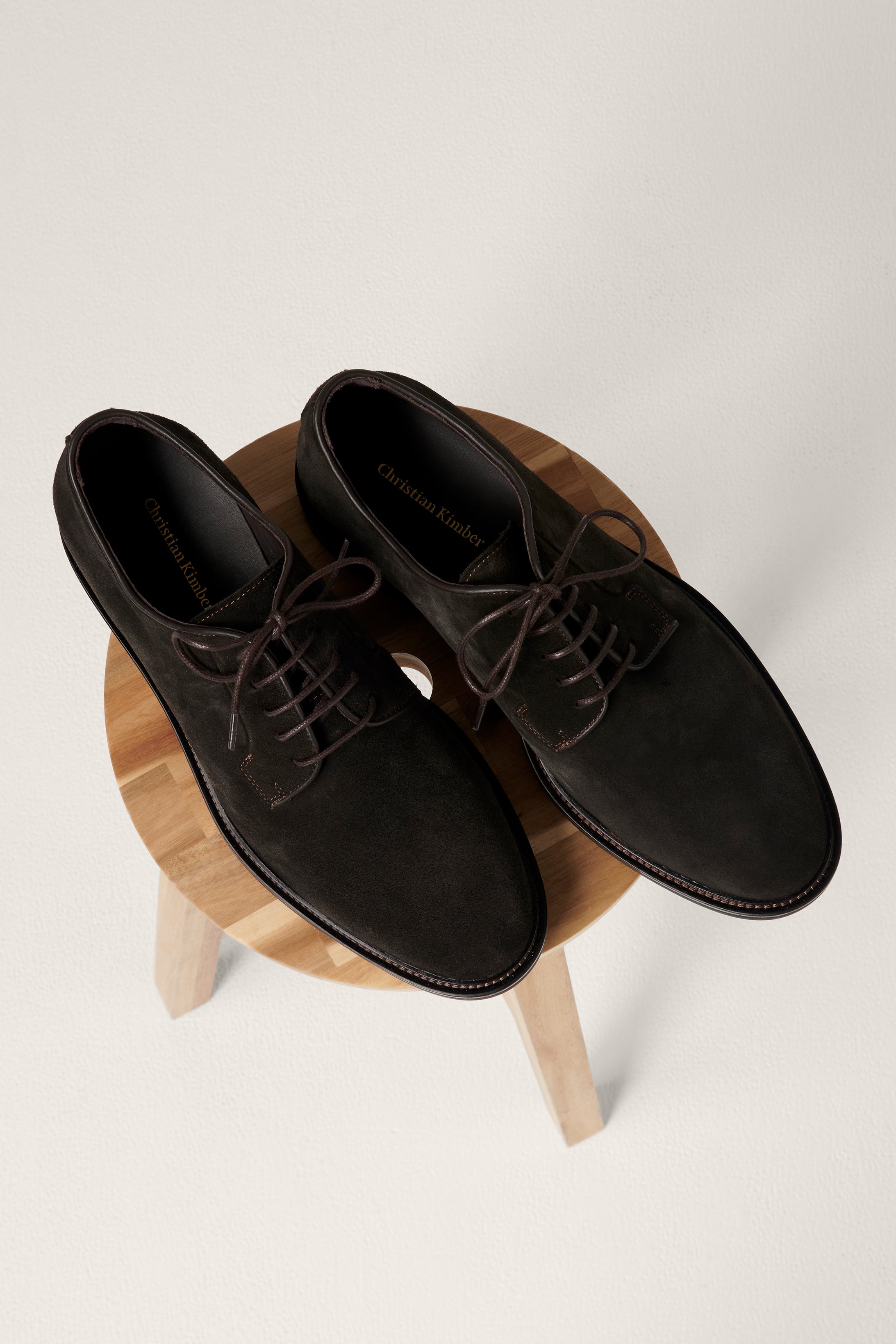 Flinders Derby Shoe - Chocolate Suede