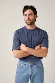 Coolum T-Shirt - Vintage Wash Indigo