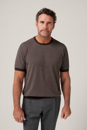 Cullen Knit T-Shirt - Bark Brown