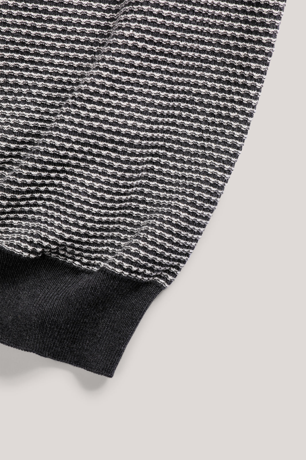Chevron Knit Polo - Pepper