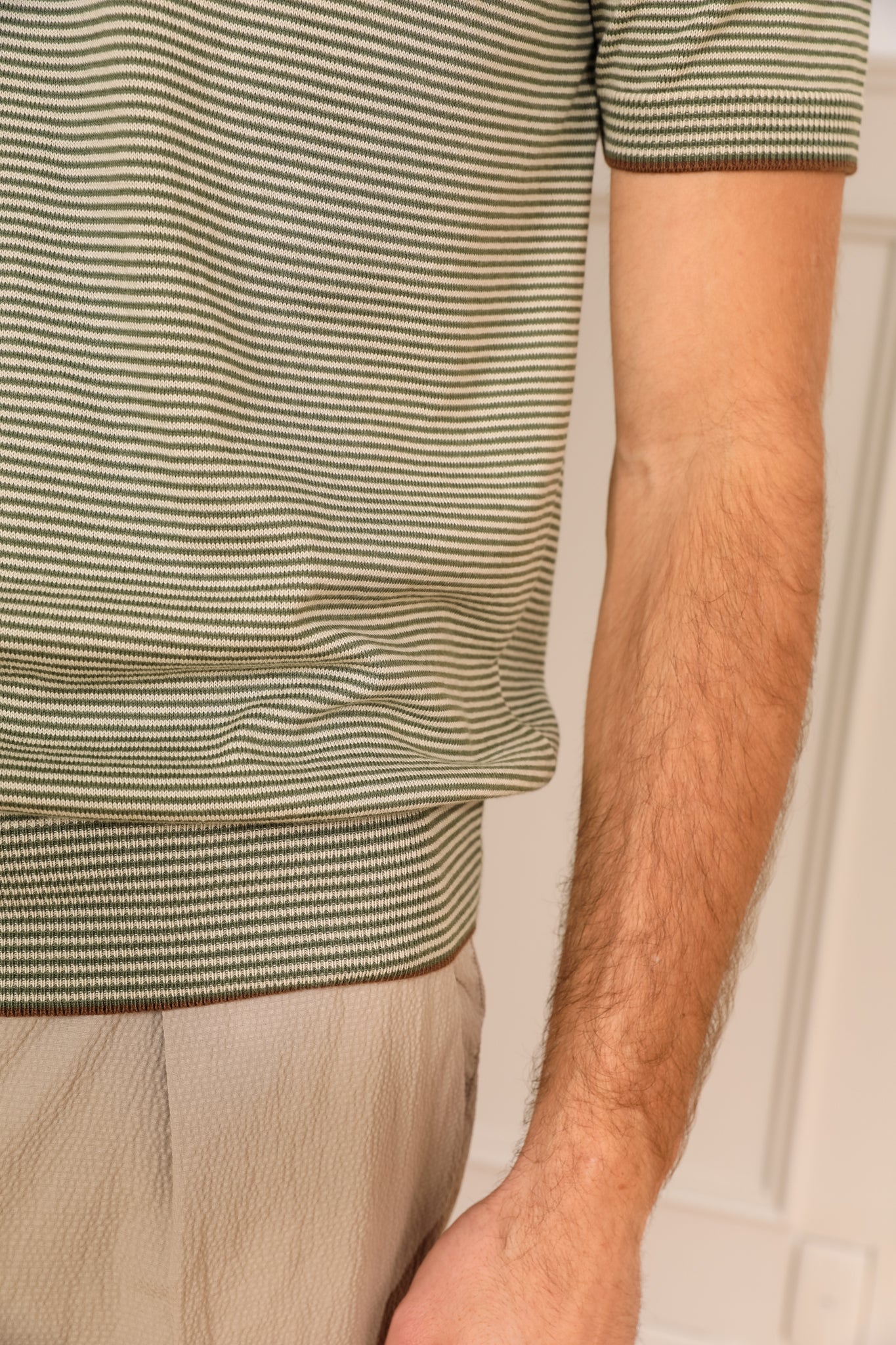 Cullen Knit T-Shirt- Olive
