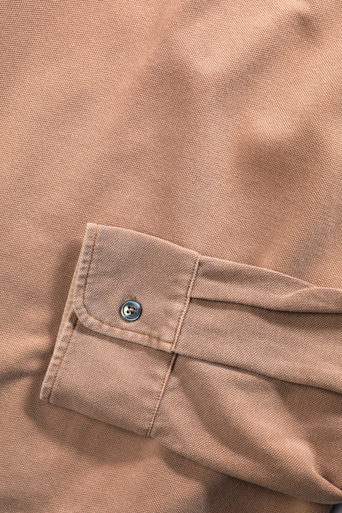 Hastings Long Sleeved Polo - Garment-Dyed Oatmeal