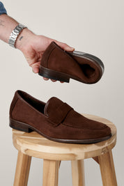 Gisborne Softy Loafer - Walnut Suede