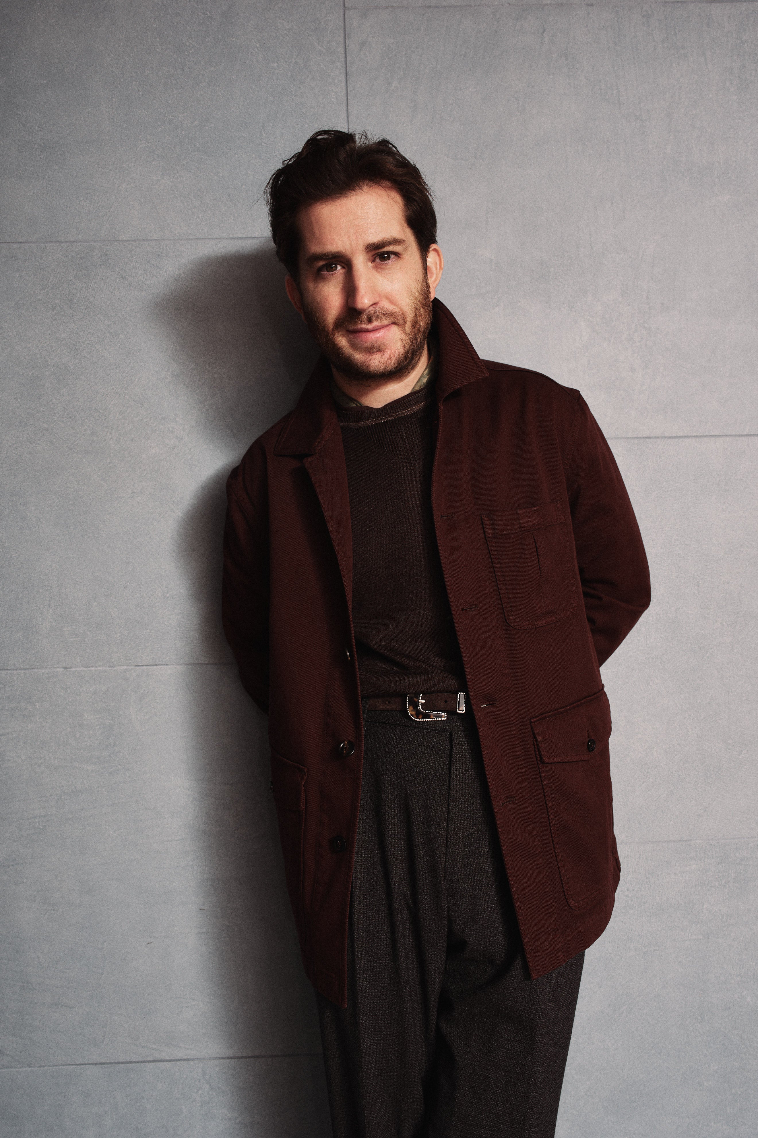 Fitzroy Chore Jacket - Garment-Dyed Cotton - Burgundy Brown