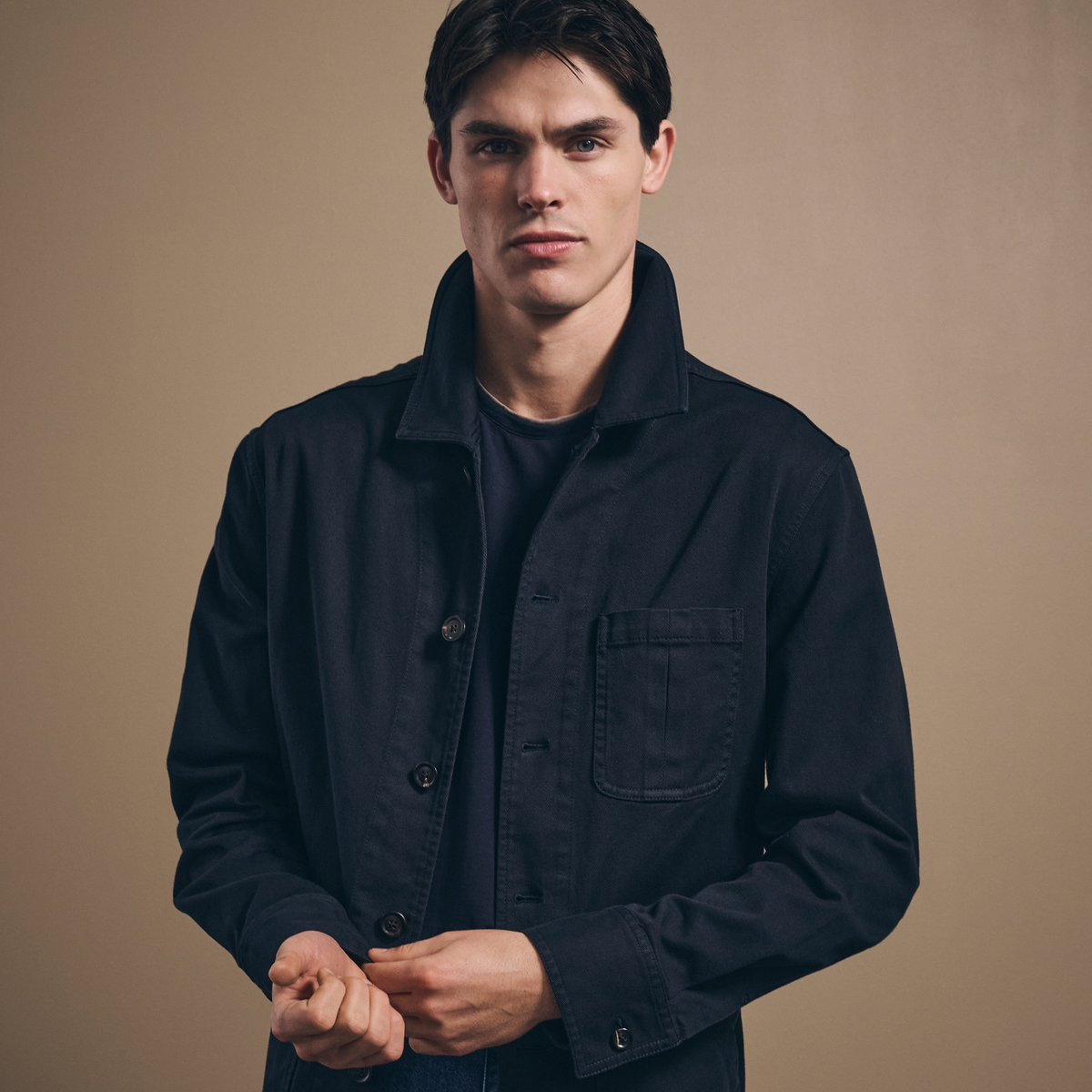 Fitzroy Chore Jacket - Garment-Dyed Cotton - Midnight