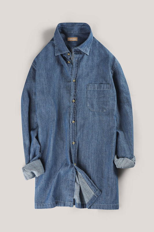 Stone Washed Denim Shirt