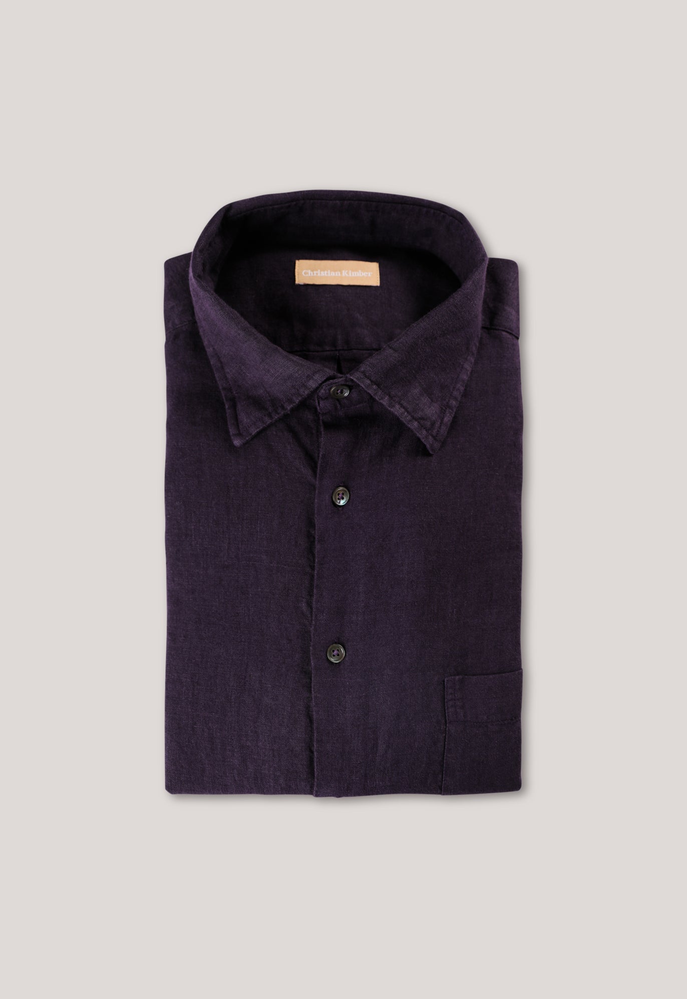 Bronte Garment Dyed Linen Shirt - Nightshade