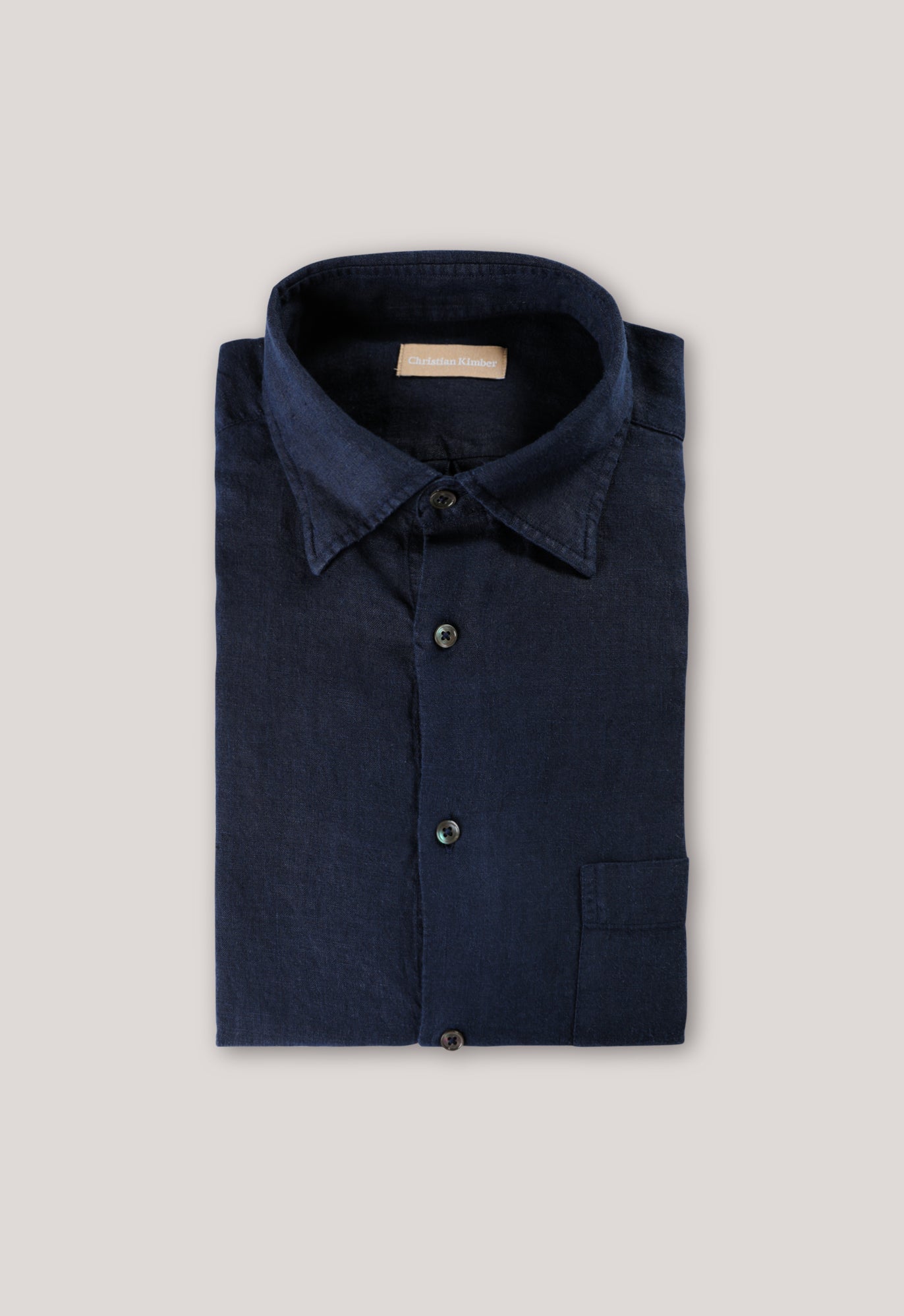 Bronte Garment Dyed Linen Shirt - Evening Blue