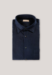 Bronte Garment Dyed Linen Shirt - Evening Blue