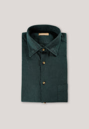 Bronte Garment Dyed Linen Shirt - Green Gables