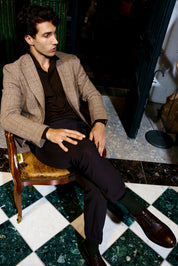Architects Deconstructed Blazer -  Wool & Cashmere - Sand Prince of Wales