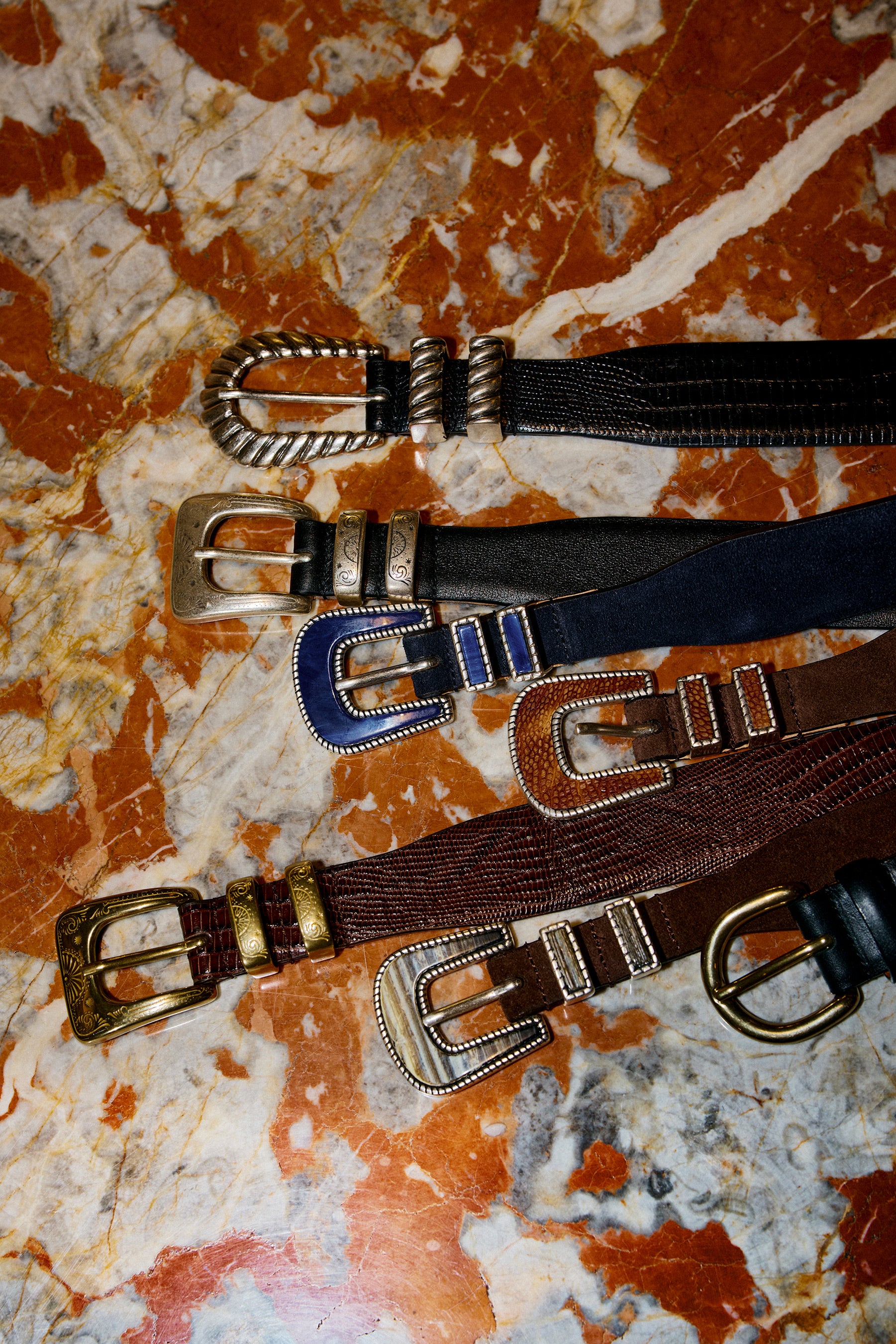 Texas Belt - Suede- Sapphire