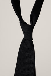 Grenadine Tie - Silk - Black