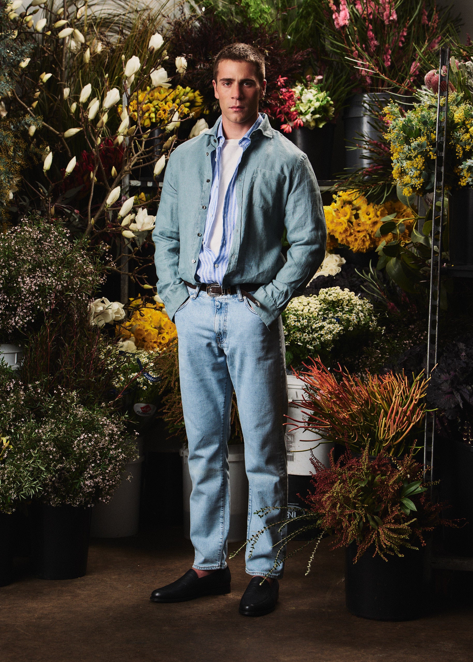 Rose Street Denim - Italian Selvedge Jeans  - Bleached Indigo