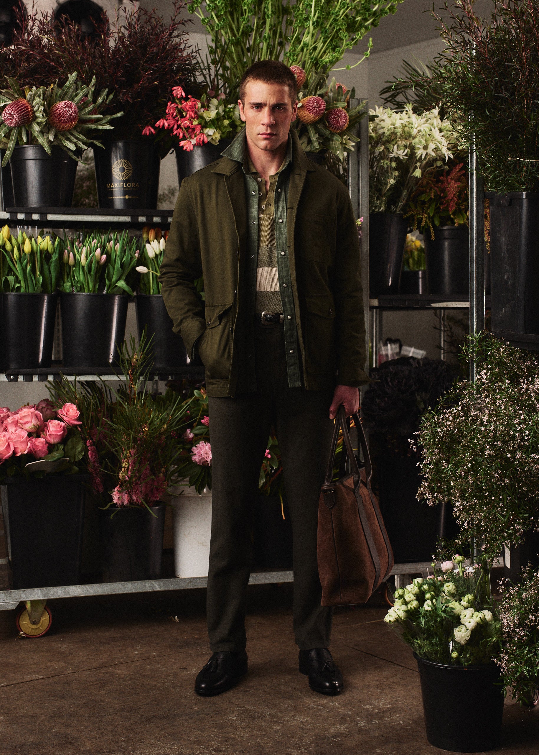 Fitzroy Chore Jacket - Garment-Dyed Cotton - Khaki Green