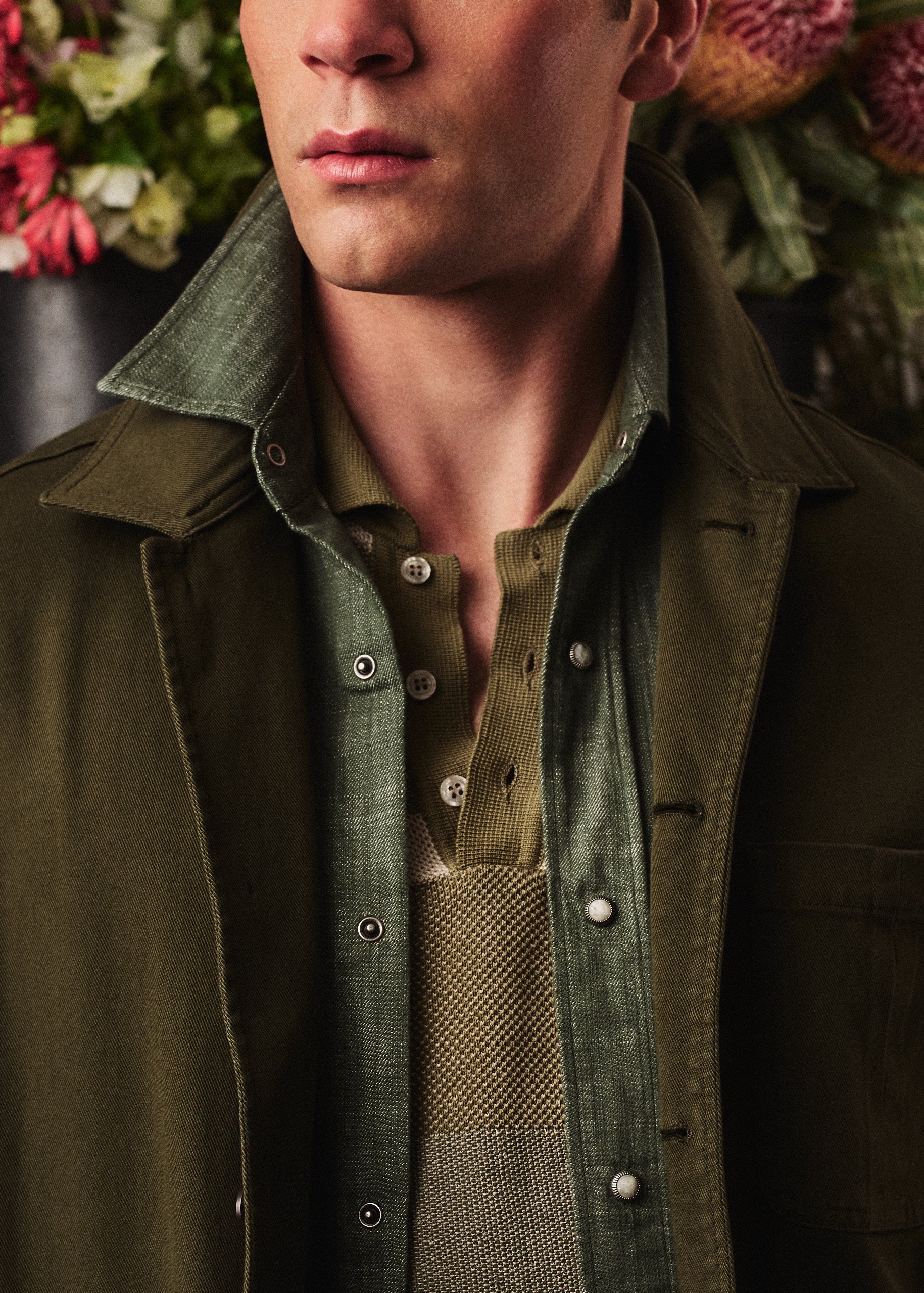 Fitzroy Chore Jacket - Garment-Dyed Cotton - Khaki Green