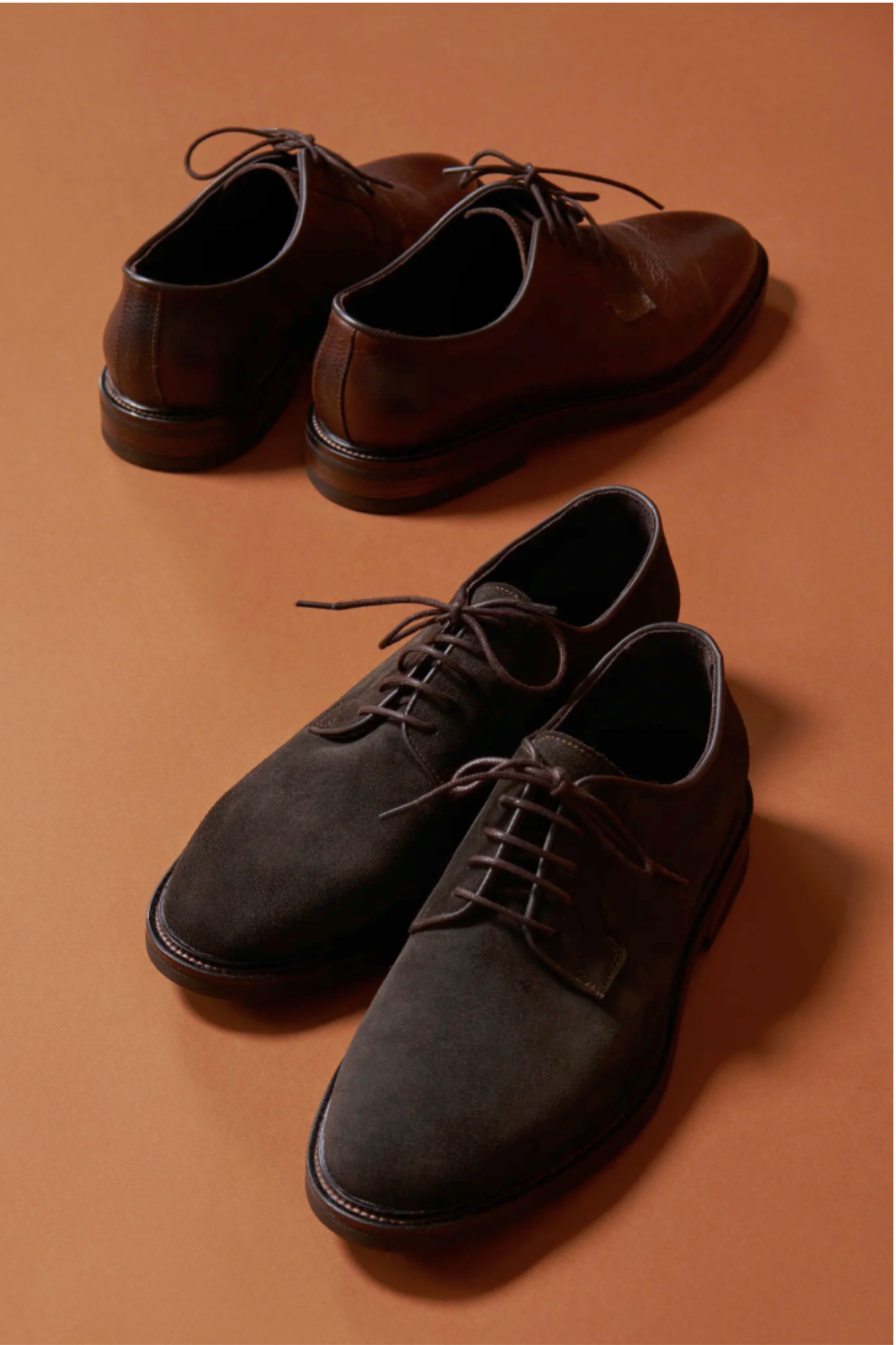 Flinders Derby Shoe - Chocolate Grain