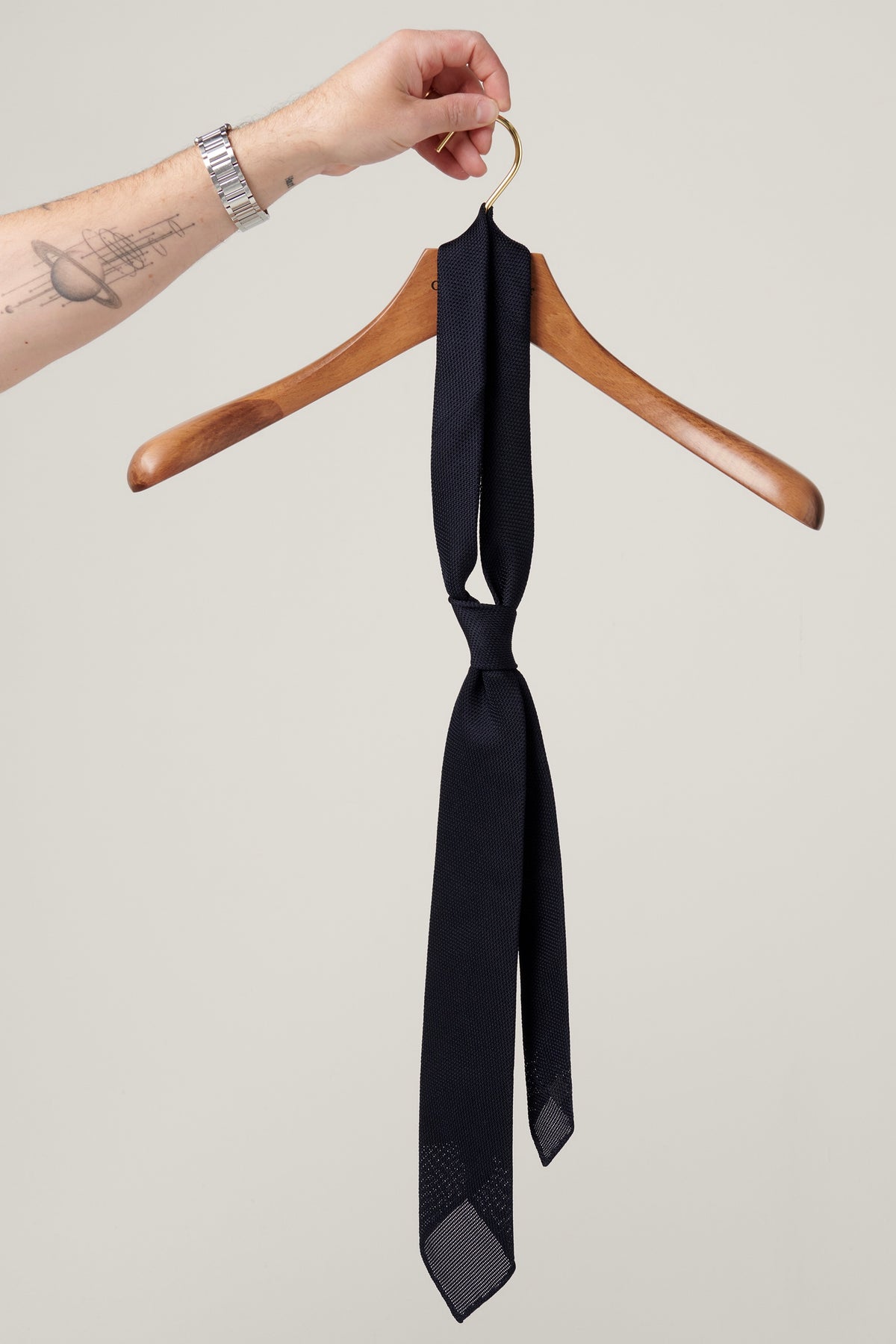 Tie - Silk Grenadine - Navy