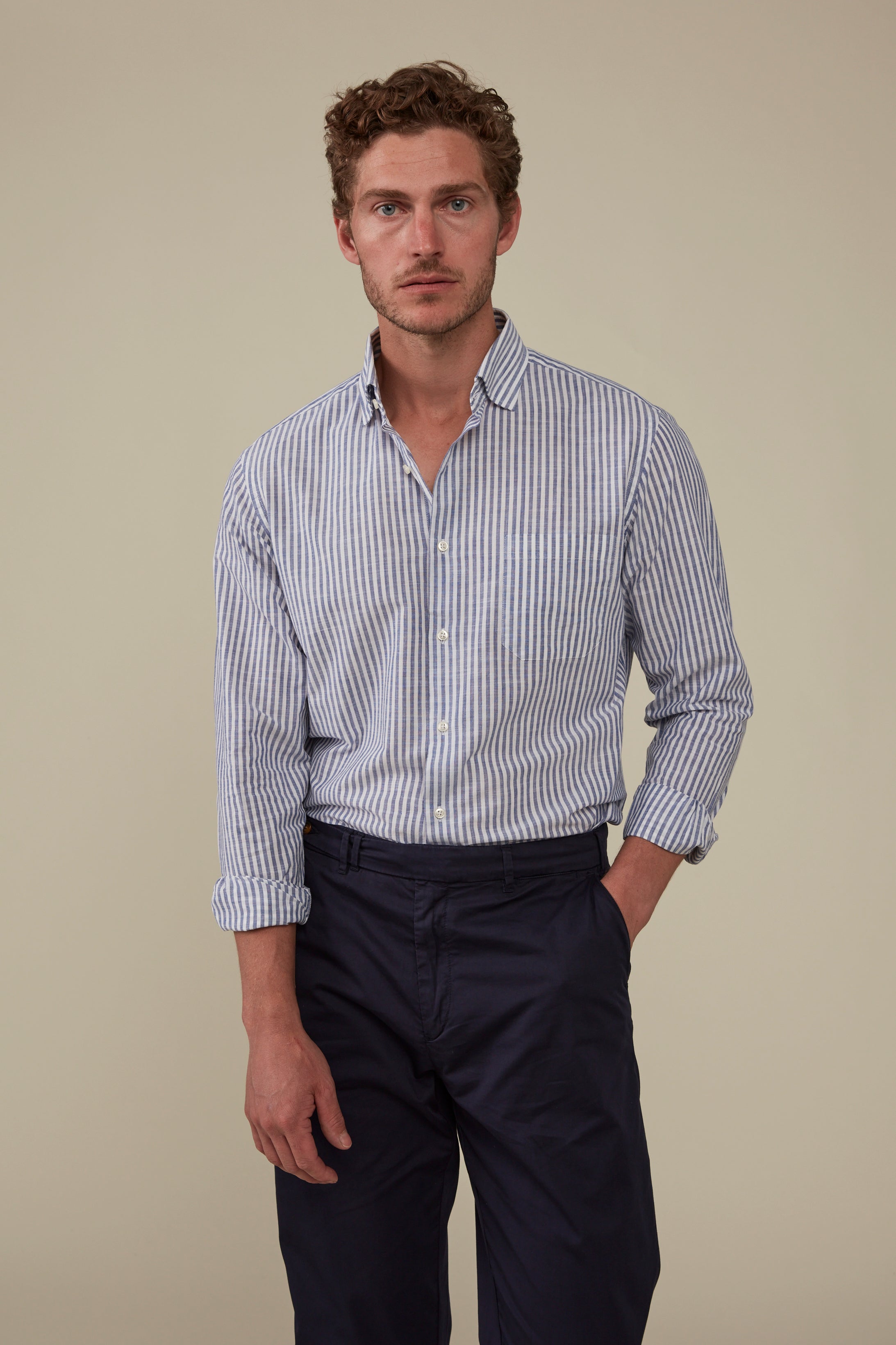 Bronte Chambray Shirt - Bengal Stripes