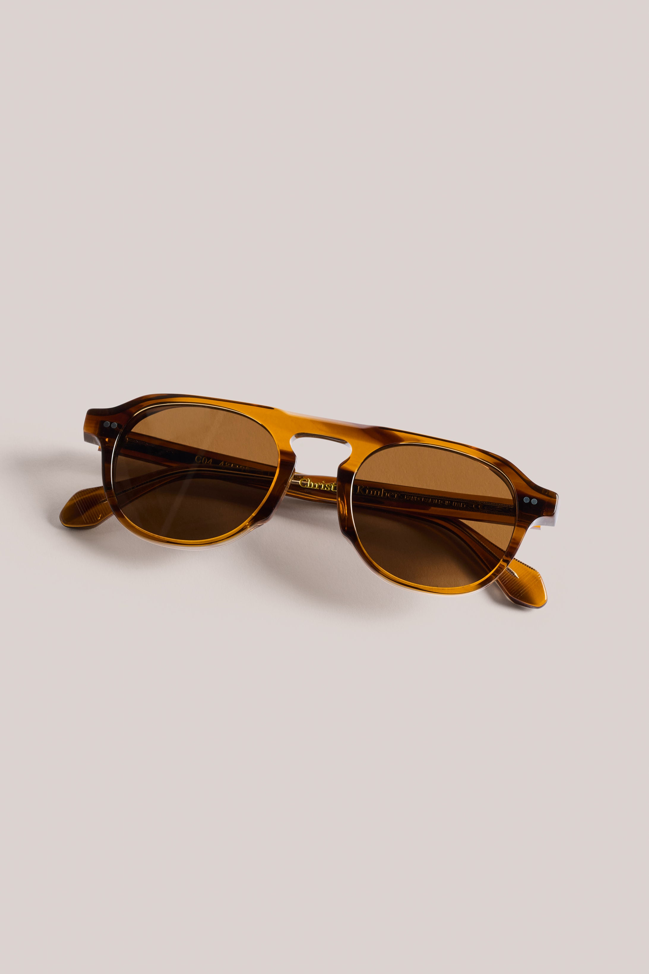 Airey's Aviator Sunglasses - Tortoiseshell Frame / Brown Lens