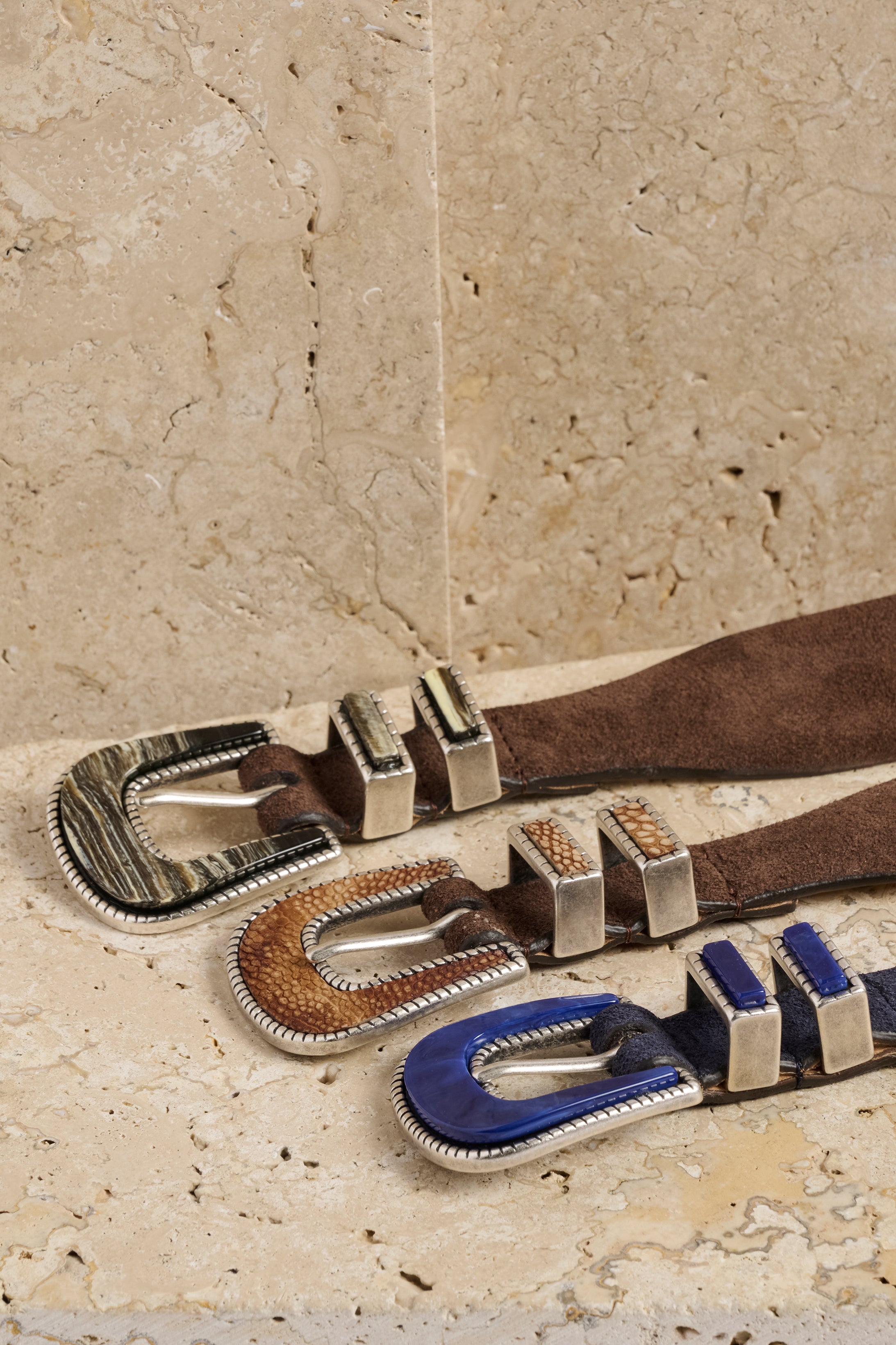 Texas Belt - Suede- Sapphire
