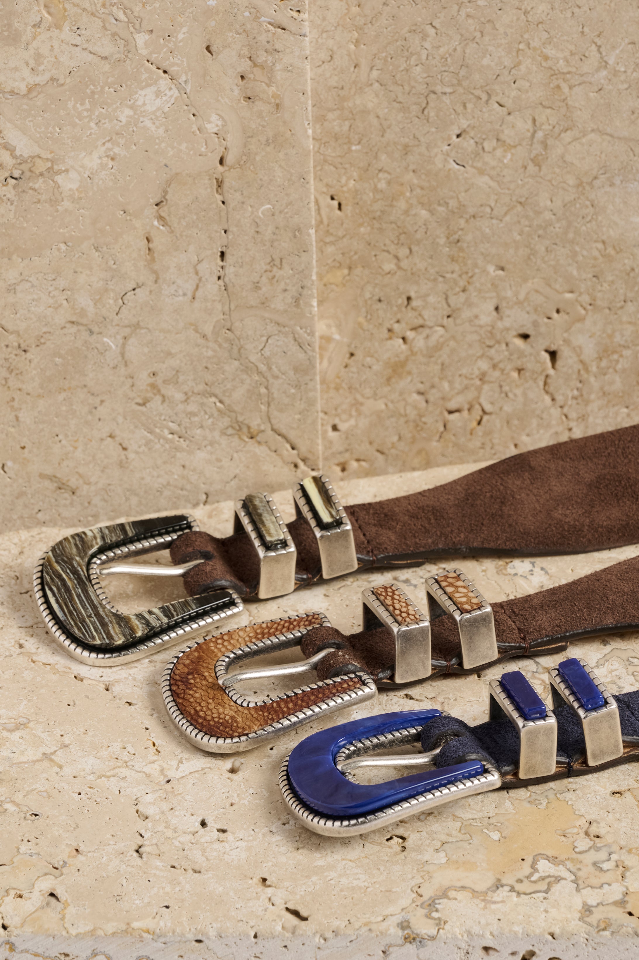 Texas Belt - Suede- Sapphire