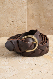Gordon woven belt - Chocolate