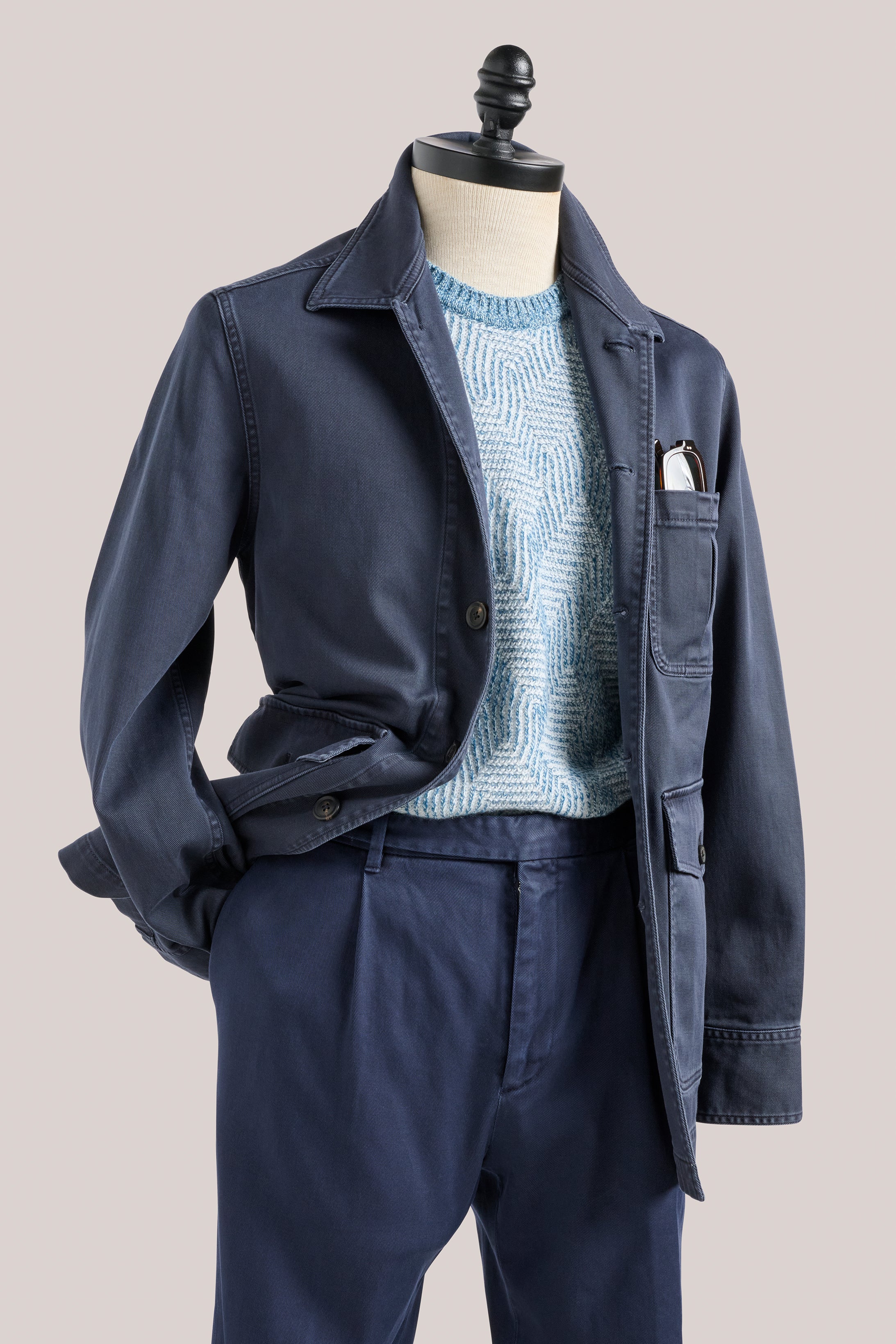 Radfords Cable Knit Wool/Cashmere - Ice