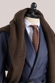 Knitted Tie - Wool - Chocolate