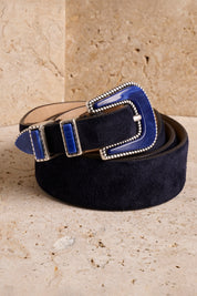 Texas Belt - Sapphire Suede- Pre Order