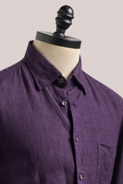 Bronte Garment Dyed Linen Shirt - Nightshade