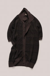 Riviera Short Sleeved Knit Polo - Prince of Wales