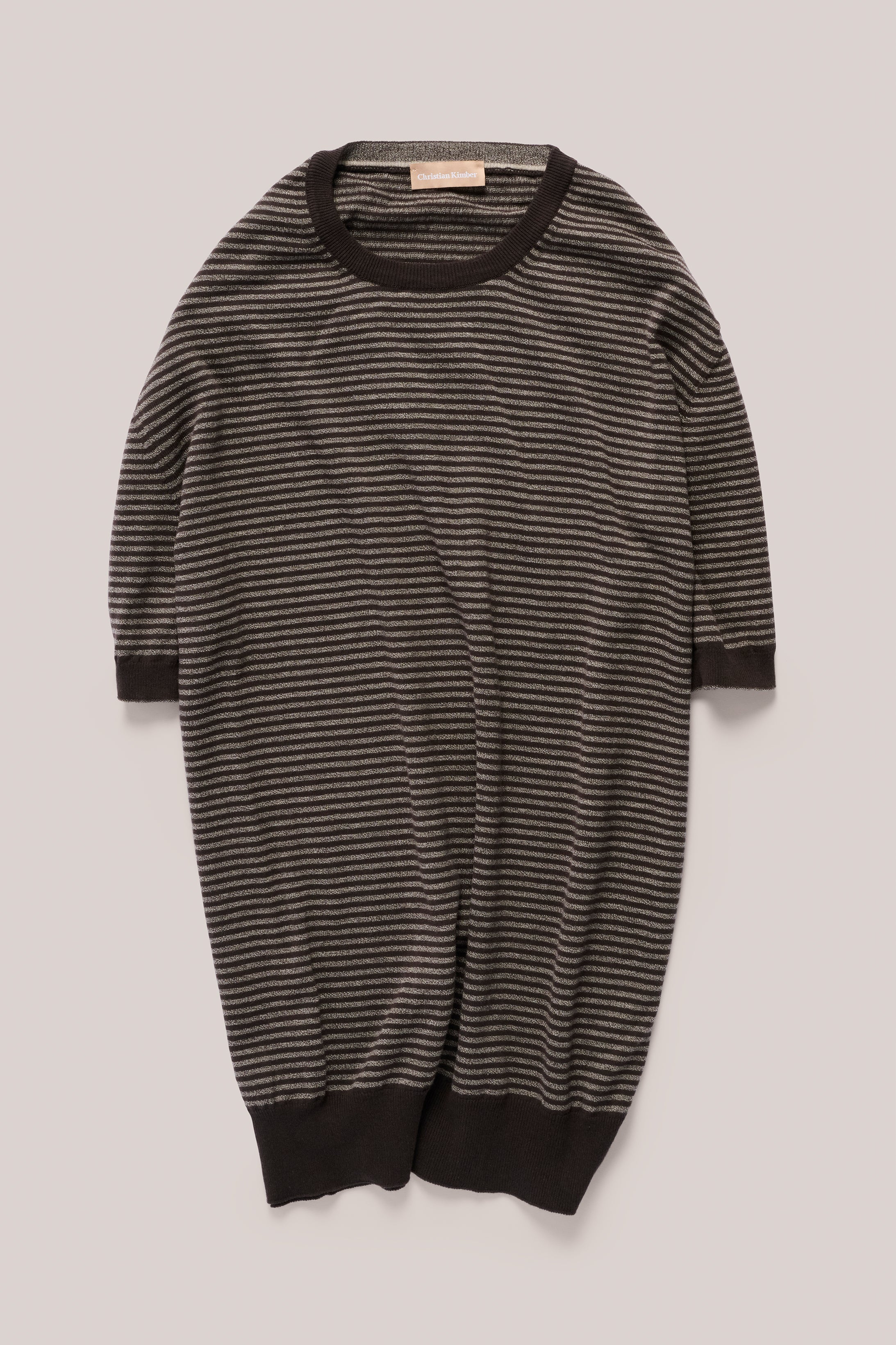 Cullen Knit T-Shirt - Brown Stripe