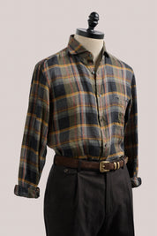 Bronte Linen Shirt - Country Check - Large Only