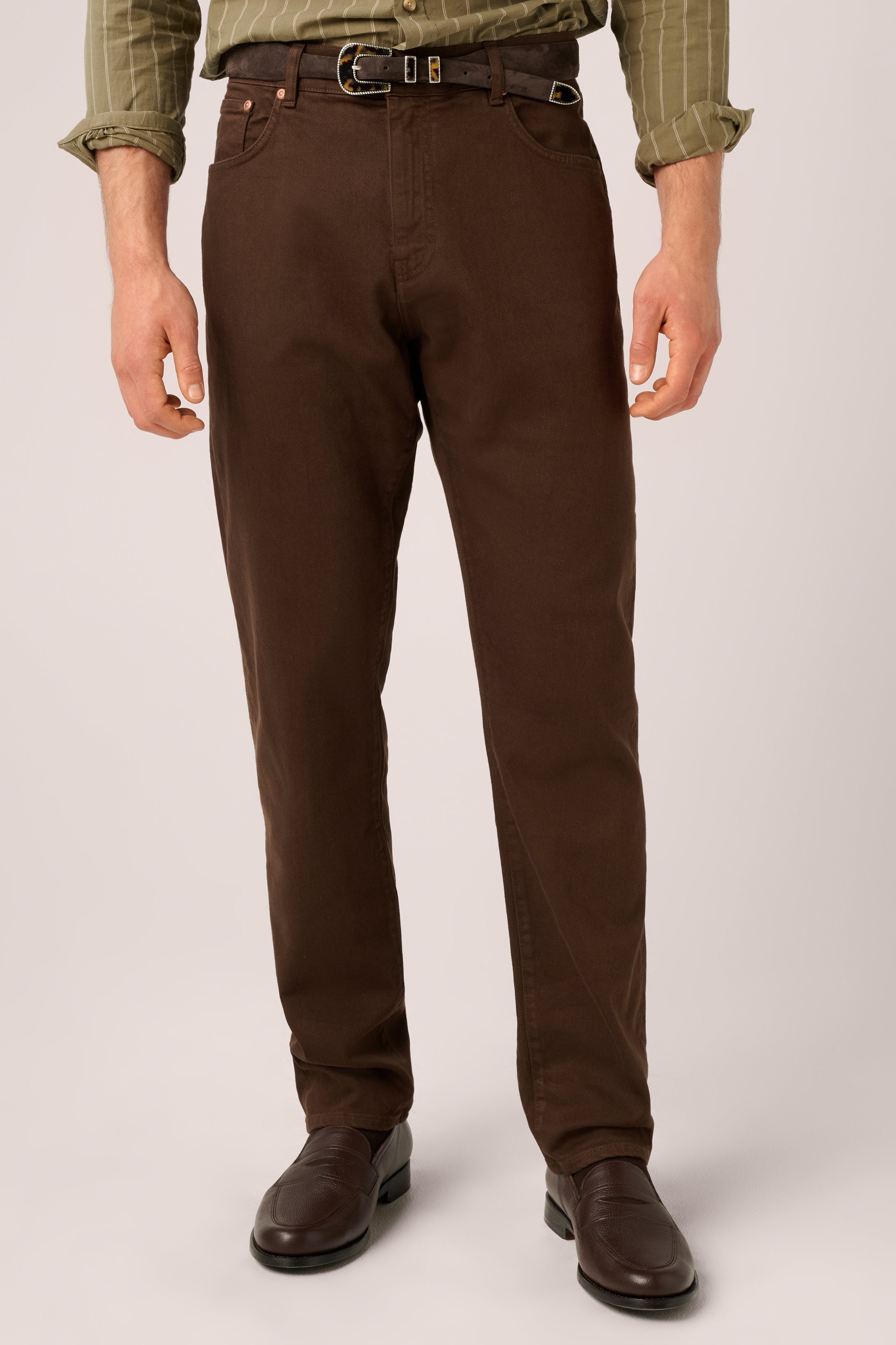 Rose Street Denim - Italian Selvedge Jeans - Chocolate Brown