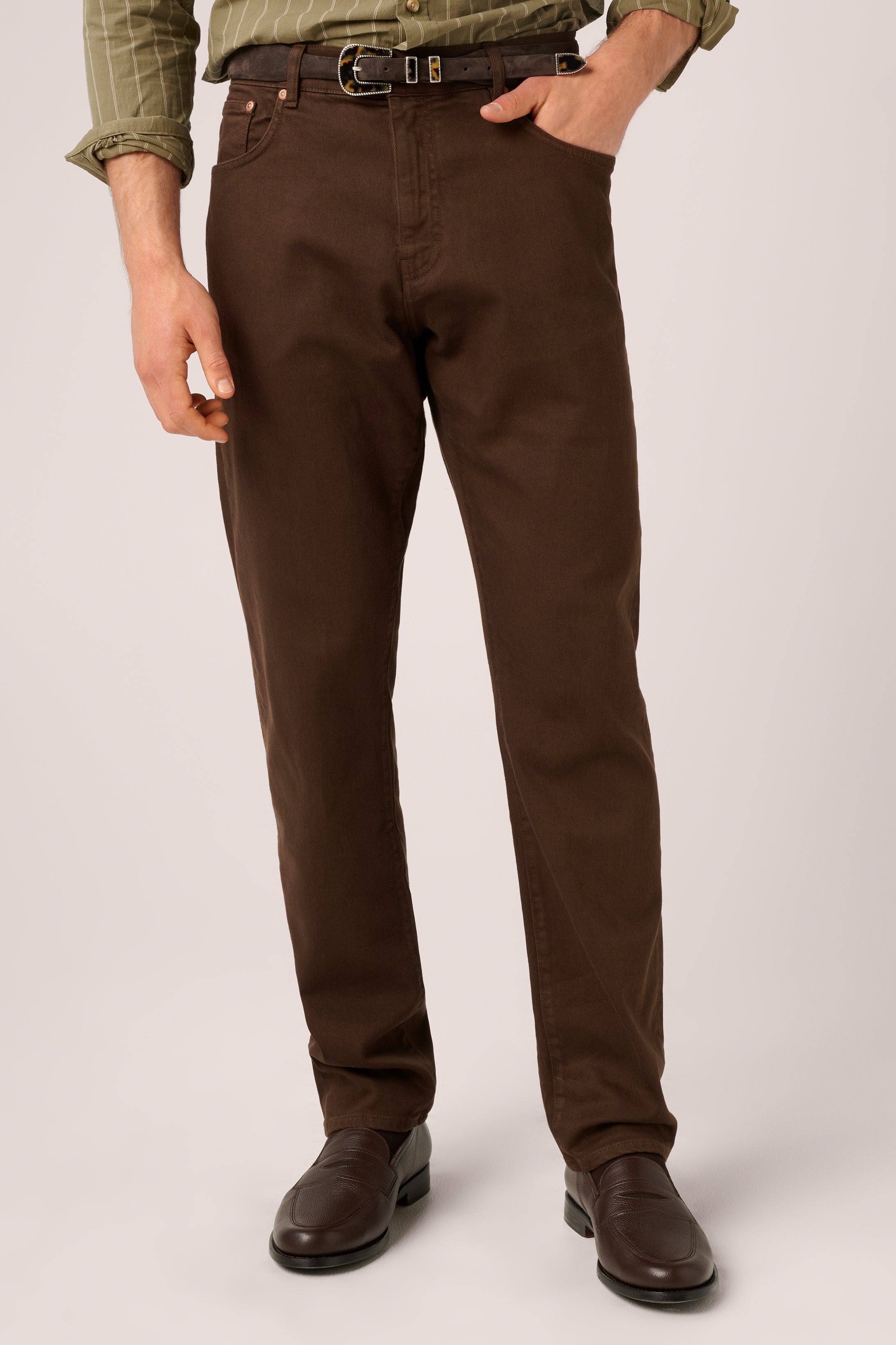 Rose Street Denim - Italian Selvedge Jeans - Chocolate Brown