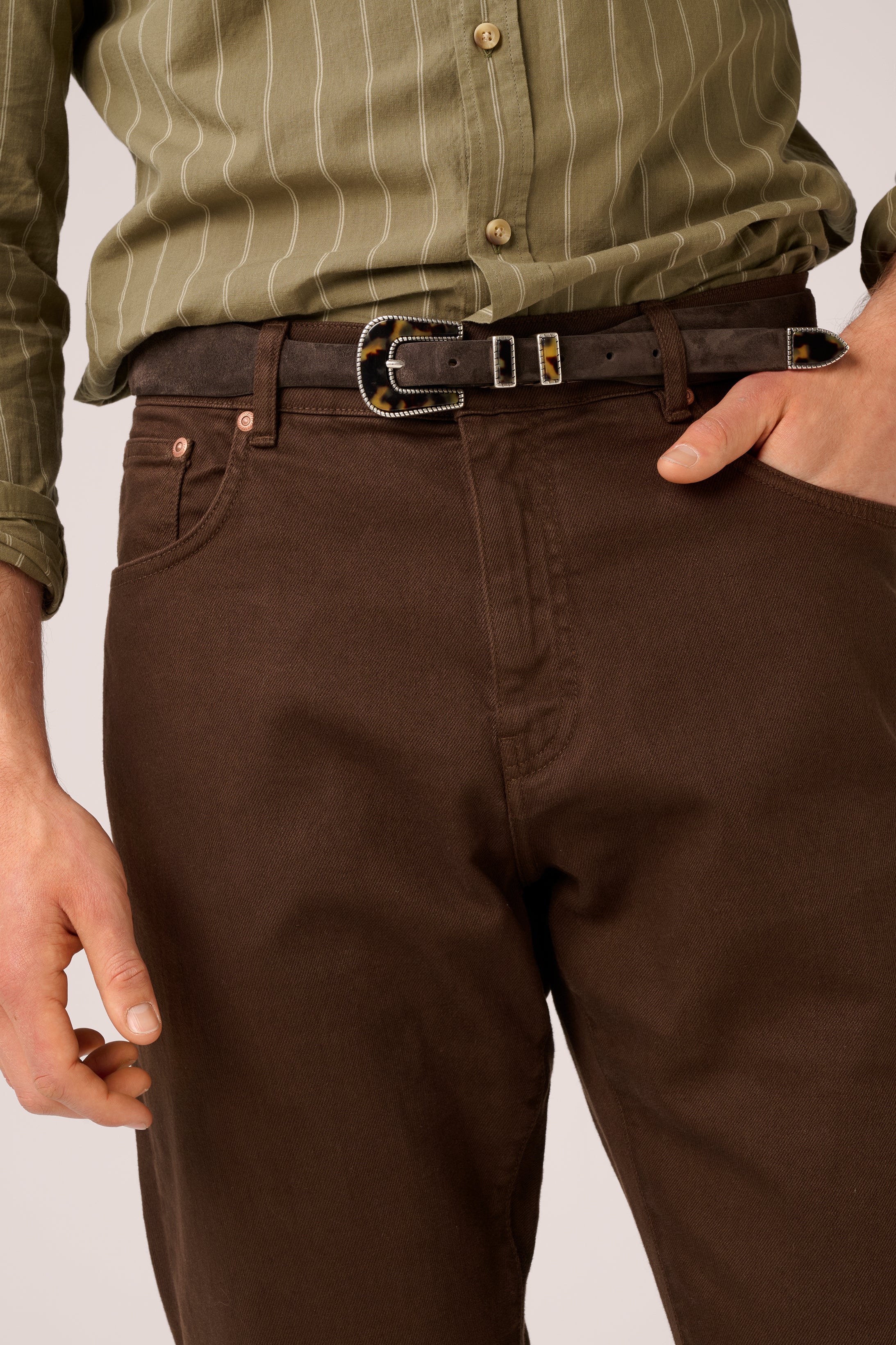 Rose Street Denim - Italian Selvedge Jeans - Chocolate Brown