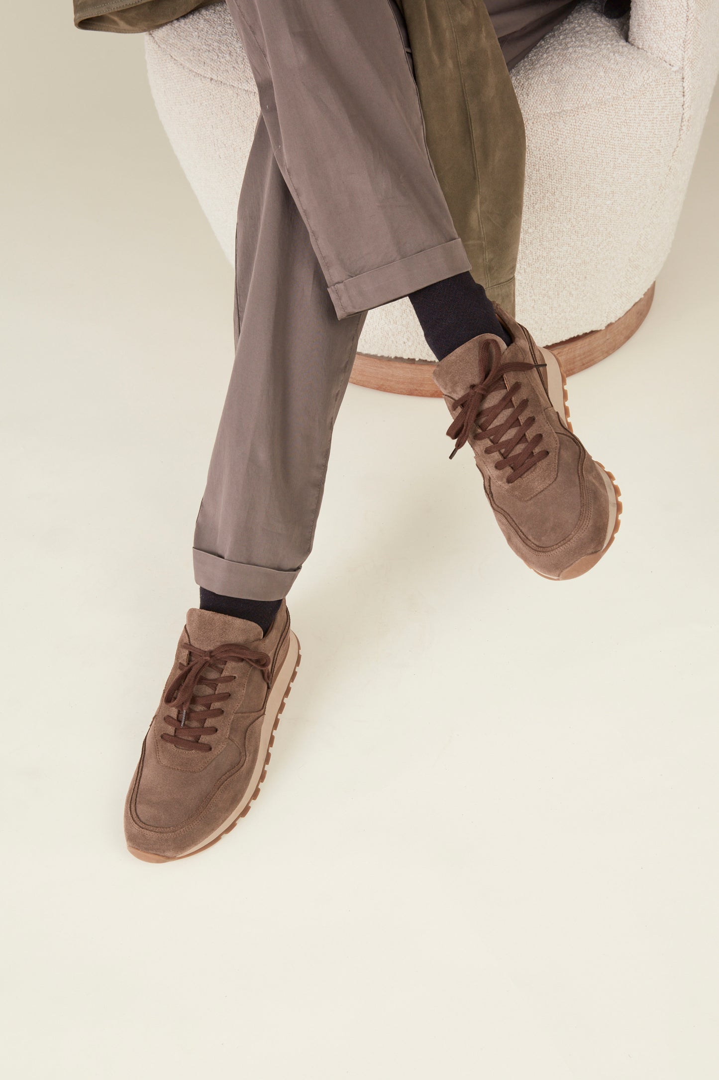 Byron Sneaker - Taupe suede