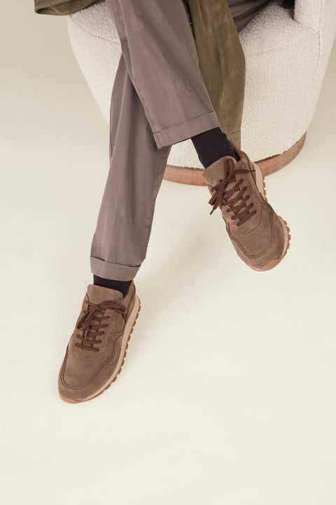 Byron Sneaker - Taupe suede - Restocked