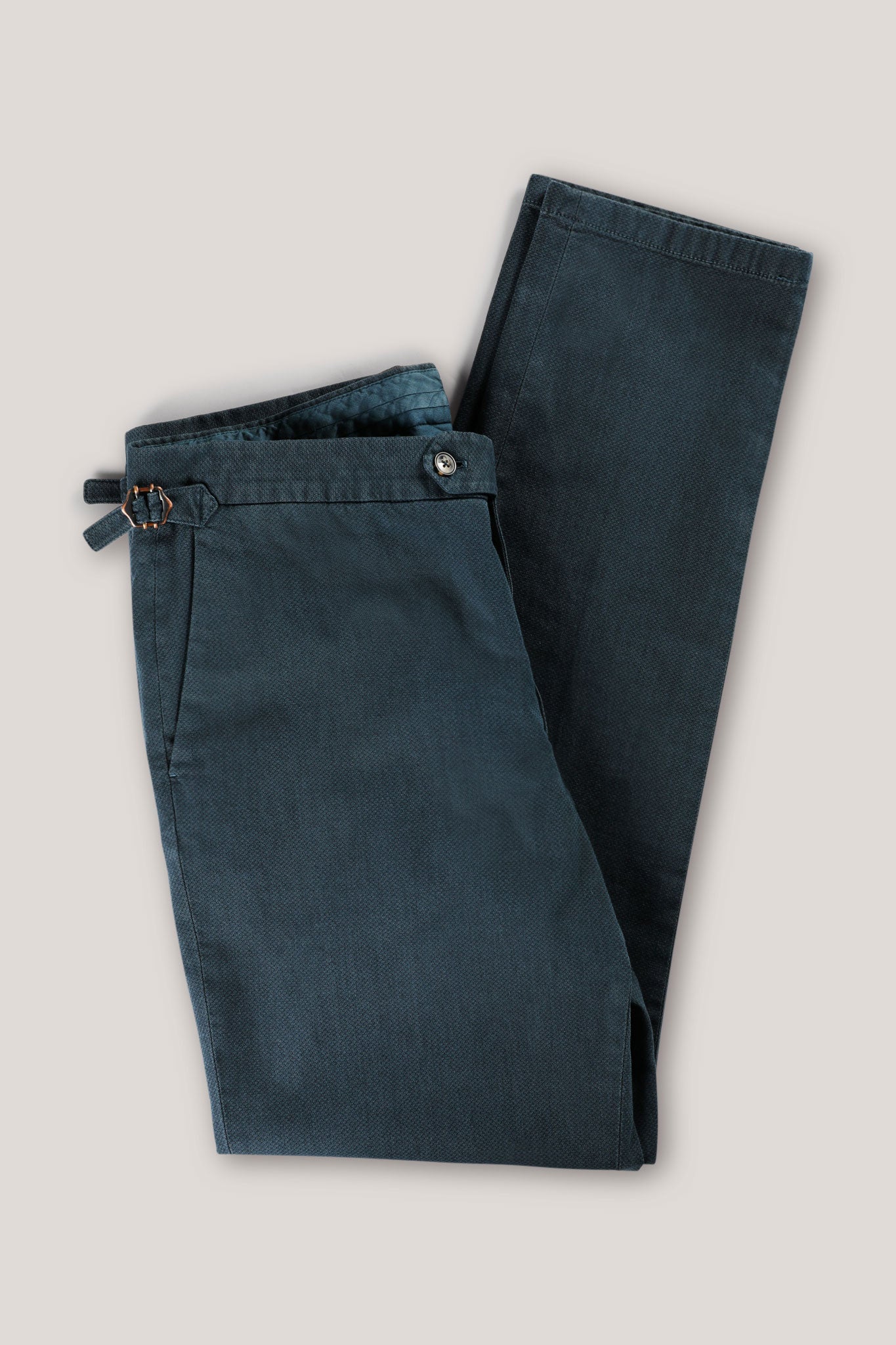 Italian Melange Chino - Petrol