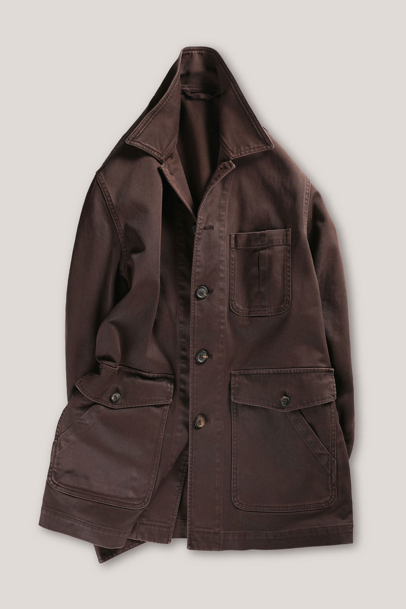 Fitzroy Chore Jacket - Cotton - Chocolate