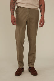 Textured Cotton Chino - Basil