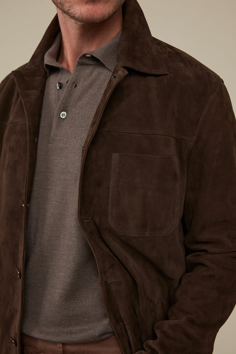 Fitzroy Chore Jacket - Chocolate Suede