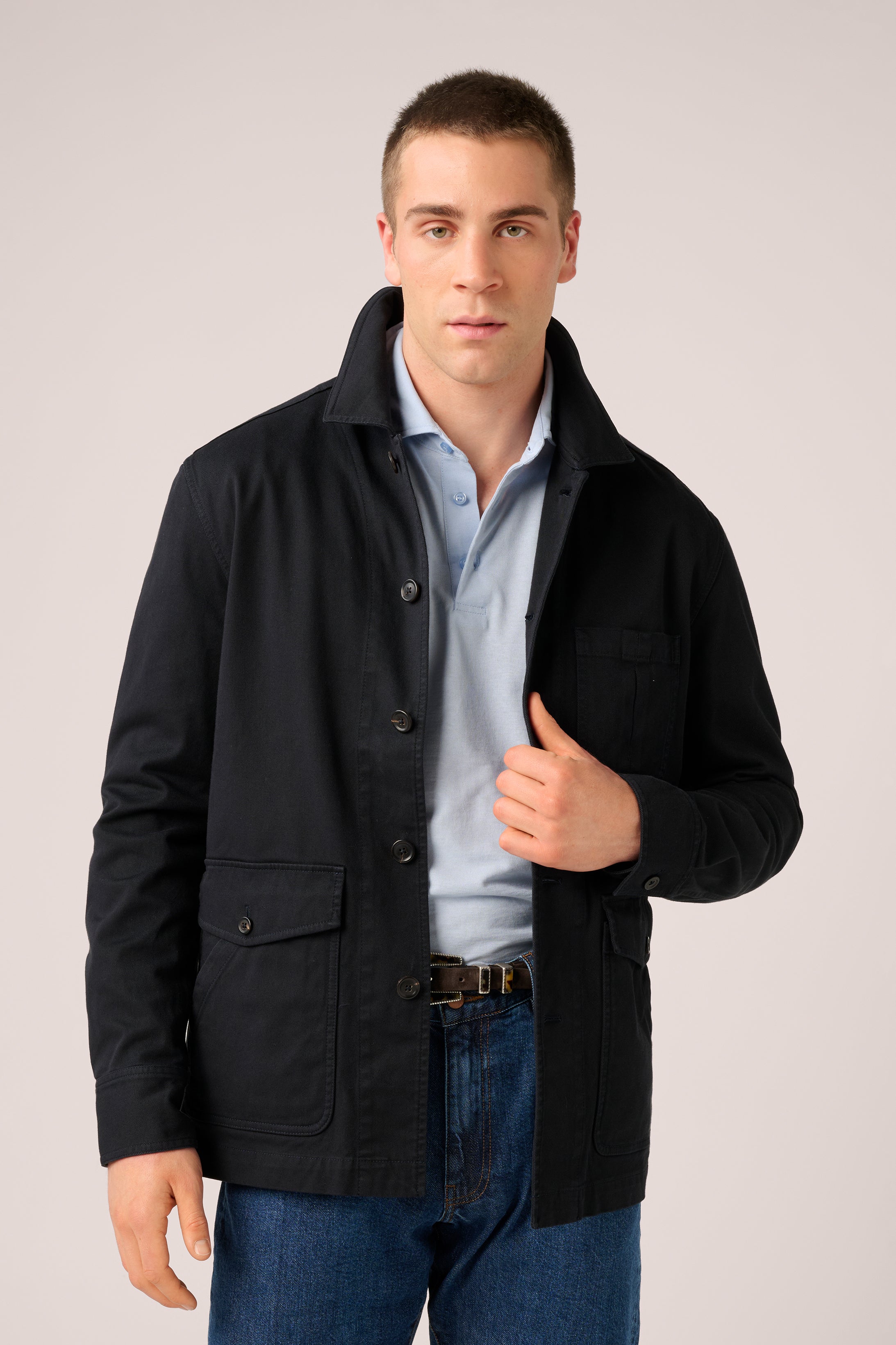 Fitzroy Chore Jacket - Garment-Dyed Cotton - Midnight