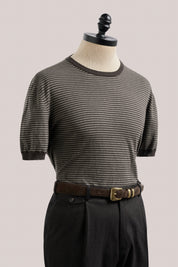Cullen Knit T-Shirt - Bark Brown