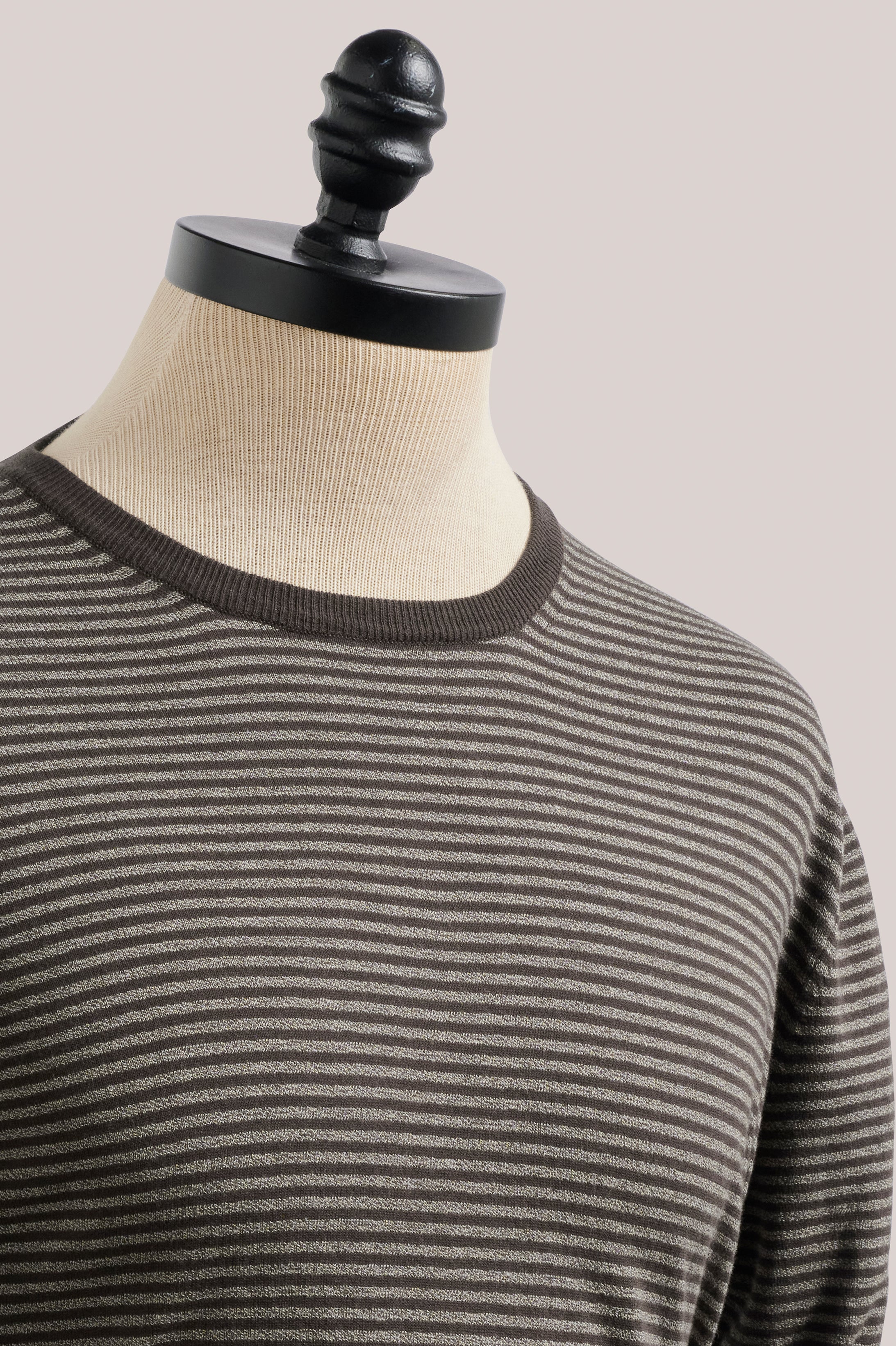 Cullen Knit T-Shirt - Brown Stripe