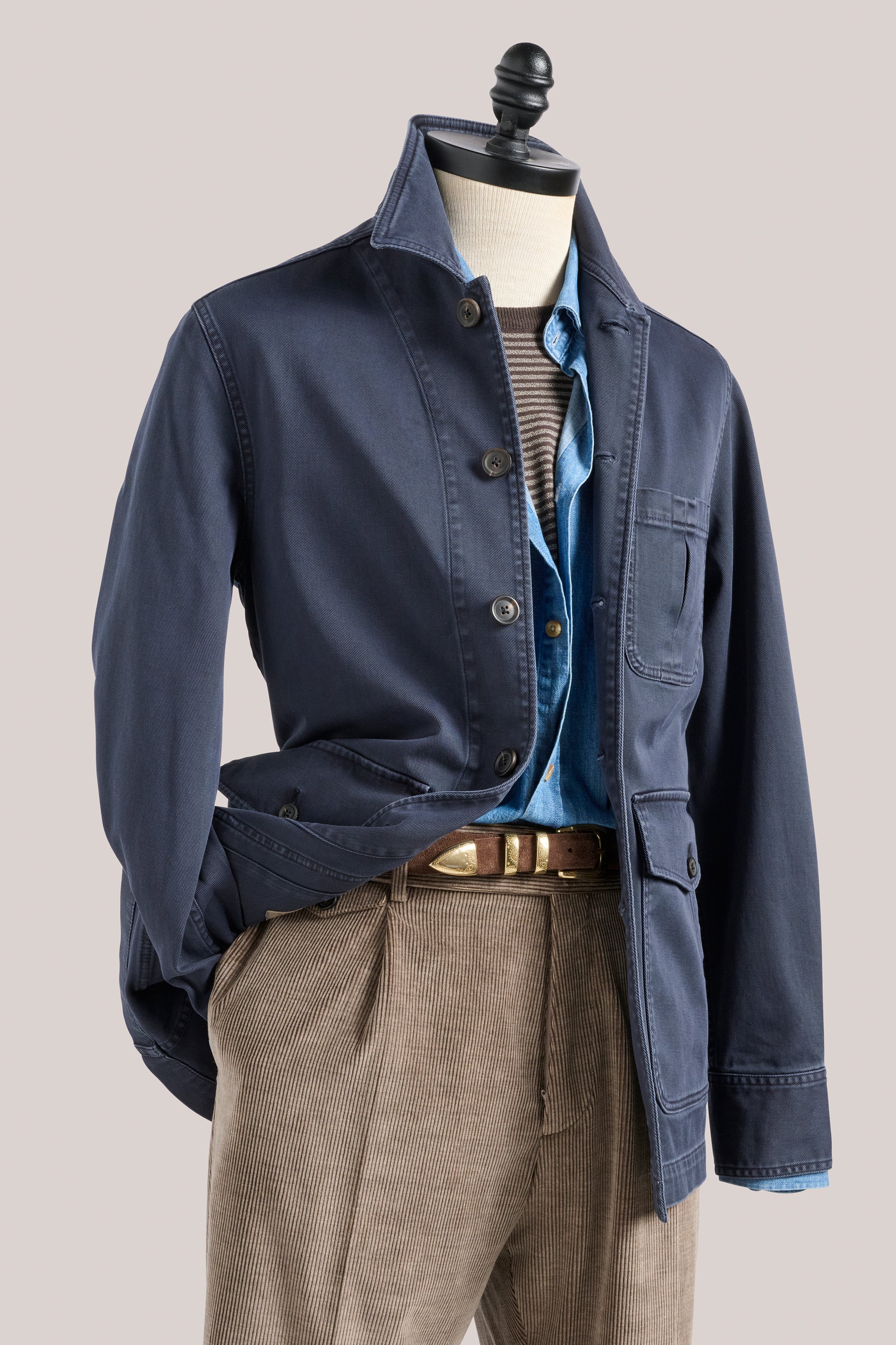 Fitzroy Chore Jacket - Cotton - Charcoal Navy – CHRISTIAN KIMBER
