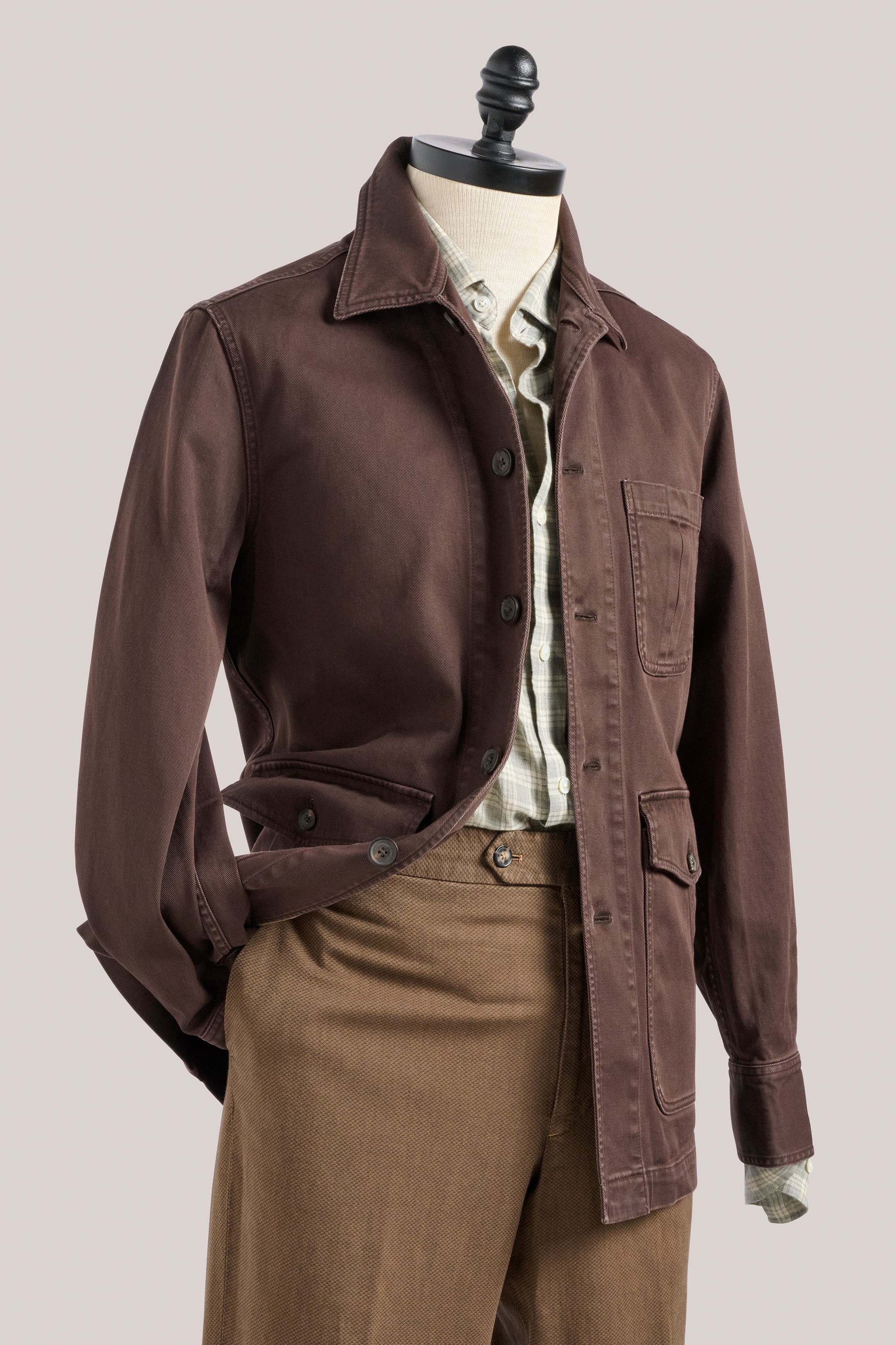 Fitzroy Chore Jacket - Cotton - Chocolate