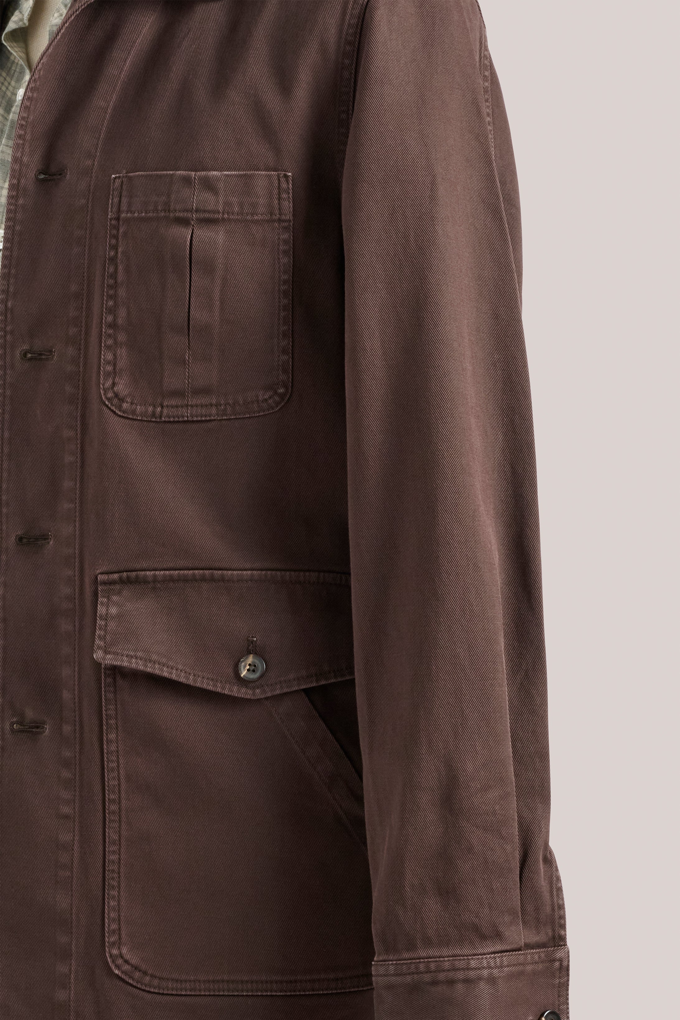 Fitzroy Chore Jacket - Cotton - Chocolate